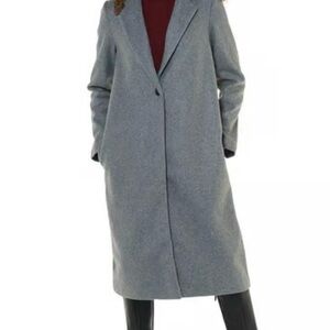 Elegant Women's Gray Trench Coat